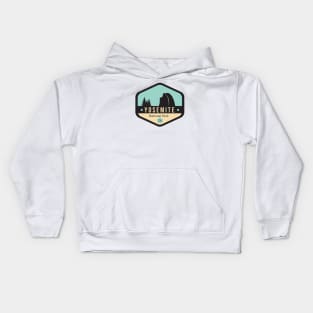 Yosemite National Park Badge Kids Hoodie